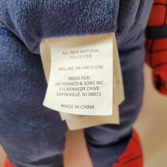 27" Spider-Man Plush Pillow Marvel Jay Franco Stuffed Superhero Toy Red Blue - Picture 12 of 16